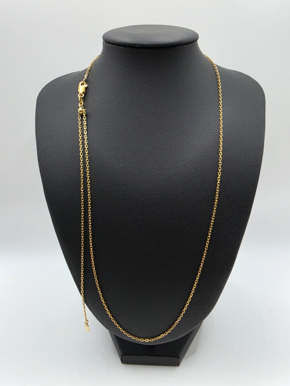 Adjustable Up To 24 Inches Gold Over S925
